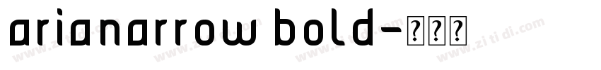 arianarrow bold字体转换